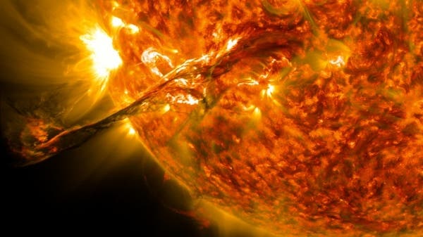 A massive coronal mass ejection. (c) Wikimedia Commons
