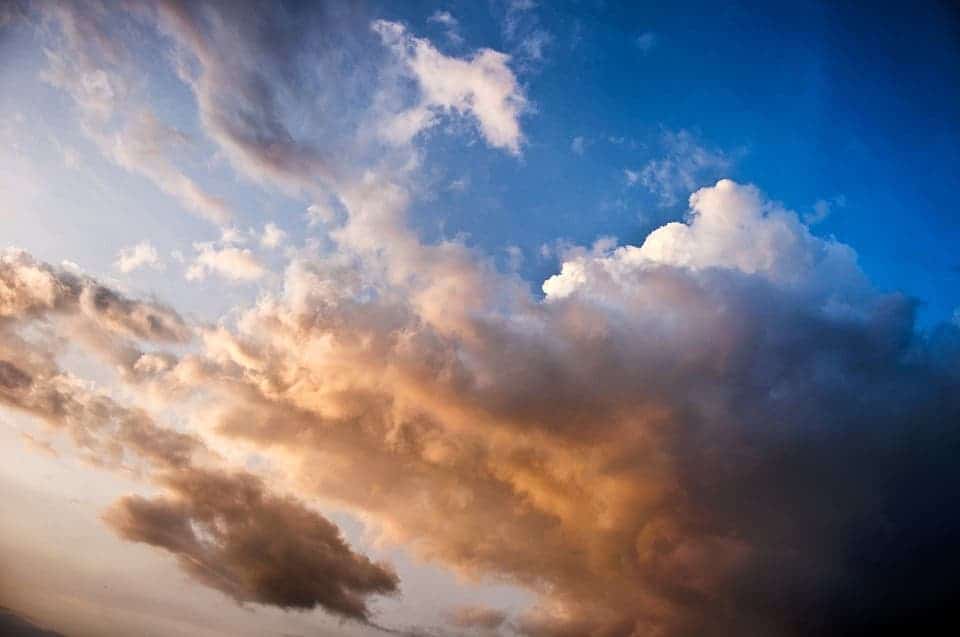 Clouds.